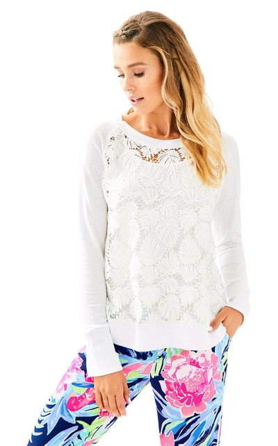 Lilly Pulitzer Citron Pullover In Resort White