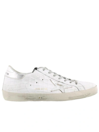 Golden Goose Superstar Sneaker In Printed Cocco-silver Star
