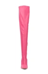 New York And Company Natalia Faux Leather Over The Knee Boot In Pink