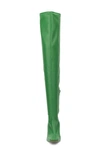 New York And Company Natalia Faux Leather Over The Knee Boot In Green