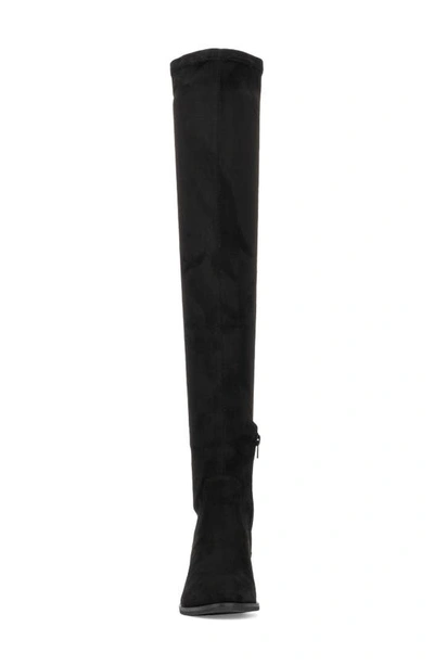 New York And Company Rana Faux Suede Tall Boot In Black