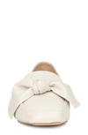 New York And Company Dominica Bow Loafer In Bone