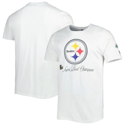 New Era White Pittsburgh Steelers Historic Champs T-shirt