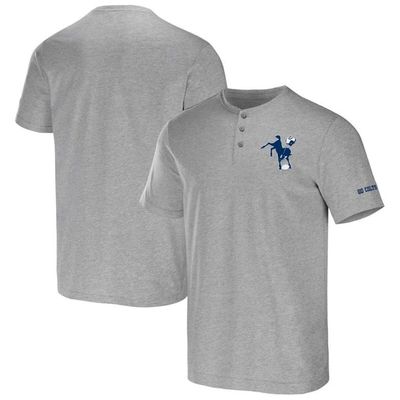Nfl X Darius Rucker Collection By Fanatics Heather Gray Indianapolis Colts Henley T-shirt