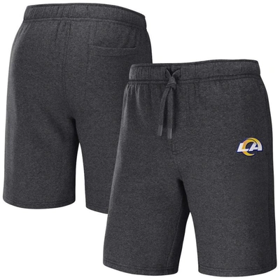 Nfl X Darius Rucker Collection By Fanatics Heather Charcoal Los Angeles Rams Logo Shorts