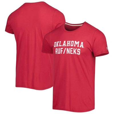 Homefield Heathered Crimson Oklahoma Sooners Ruf Vintage T-shirt