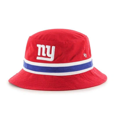 47 ' Red New York Giants Striped Bucket Hat