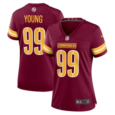 Nike Chase Young Burgundy Washington Commanders Game Jersey In Red