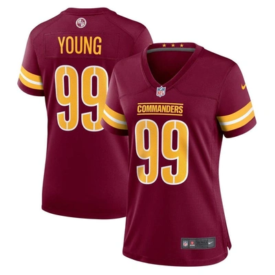 Nike Chase Young Burgundy Washington Commanders Game Jersey In Burgundy
