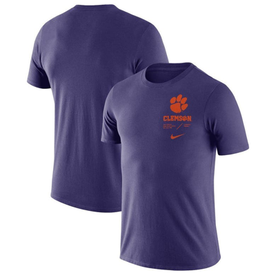 Nike Purple Clemson Tigers Team Practice Performance T-shirt