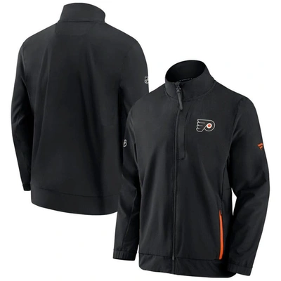 Fanatics Branded Black Philadelphia Flyers Authentic Pro Rink Coaches Full-zip Jacket