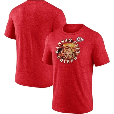 Fanatics Branded Heathered Red Kansas City Chiefs Sporting Chance T-shirt
