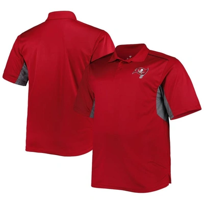 Profile Red Tampa Bay Buccaneers Big & Tall Team Color Polo