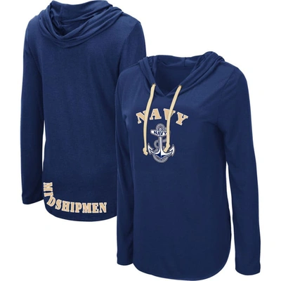 Colosseum Navy Navy Midshipmen My Lover Long Sleeve Hoodie T-shirt