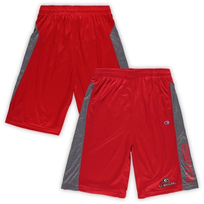 Profile Men's Red Georgia Bulldogs Big And Tall Textured Shorts