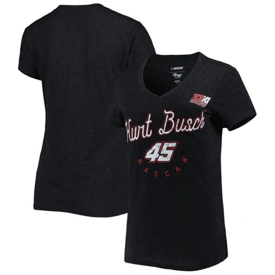 G-iii 4her By Carl Banks Black Kurt Busch Bump & Run V-neck T-shirt