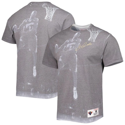 Mitchell & Ness Men's  Jason Richardson Gray Golden State Warriors Above The Rim Sublimated T-shirt