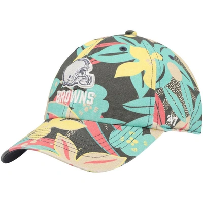 47 ' Cleveland Browns Plumeria Clean Up Adjustable Hat In Charcoal