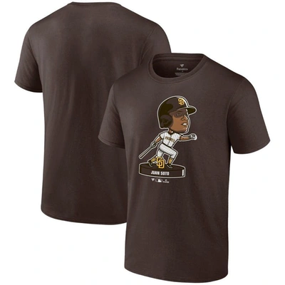 Fanatics Branded Juan Soto Brown San Diego Padres Bobble Head T-shirt