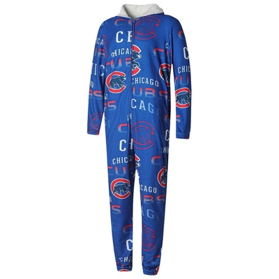 Concepts Sport Royal Chicago Cubs Windfall Microfleece Union Suit