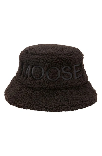 Moose Knuckles Cobble Bucket Hat In Black