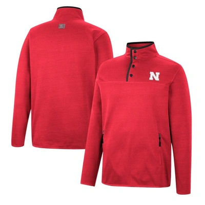 Colosseum Scarlet Nebraska Huskers Rebound Quarter-snap Jacket