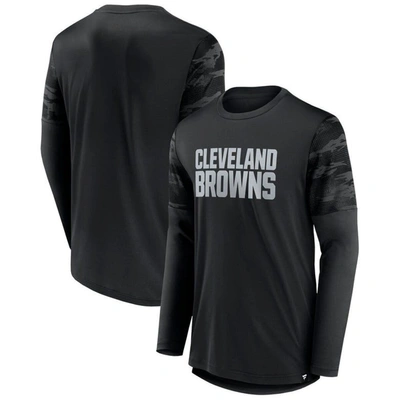 Fanatics Branded Black Cleveland Browns Square Off Long Sleeve T-shirt