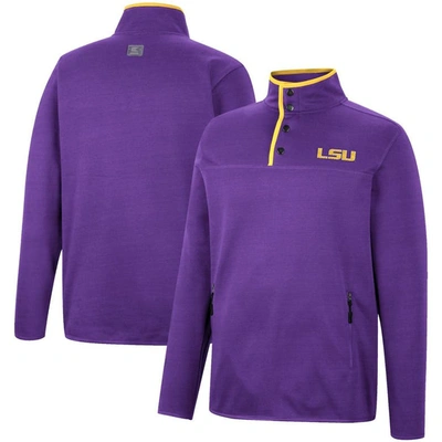 Colosseum Purple Lsu Tigers Rebound Quarter-snap Jacket