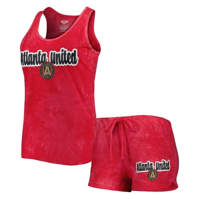 Concepts Sport Women's  Red Atlanta United Fc Billboard Tank Top And Shorts Sleep Set