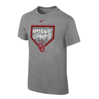 Nike Kids' College World Series Champions T-shirt In Heathered Gray