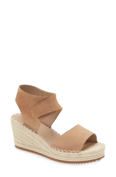 Eileen Fisher Weslia Espadrille Wedge In Latte