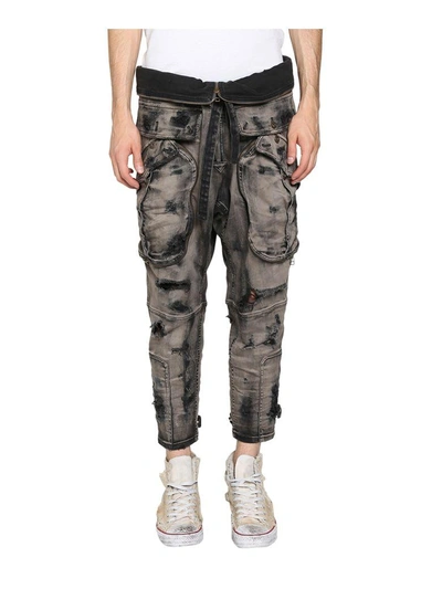 Faith Connexion Washed Cargo Pants In Marrone