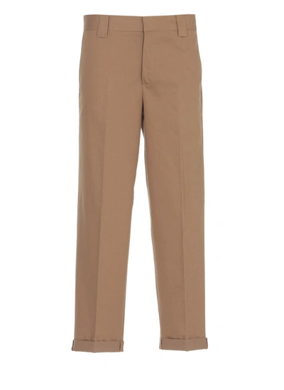 Golden Goose Skate Comfort Cotton Chino Trousers In Beige