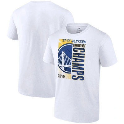 Fanatics Branded White Golden State Warriors 2022 Western Conference Champions Locker Room T-shirt