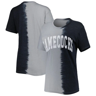 Gameday Couture Black South Carolina Gamecocks Find Your Groove Split-dye T-shirt