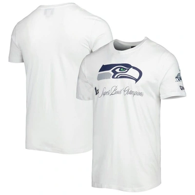 New Era White Seattle Seahawks Historic Champs T-shirt