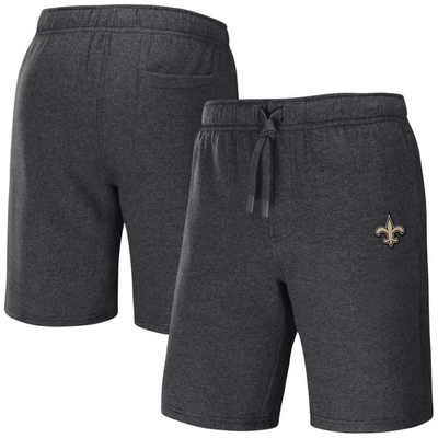 Nfl X Darius Rucker Collection By Fanatics Heather Charcoal New Orleans Saints Logo Shorts