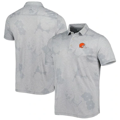 Tommy Bahama Gray Cleveland Browns Miramar Blooms Polo