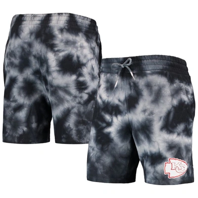 New Era Black Kansas City Chiefs Tie-dye Shorts