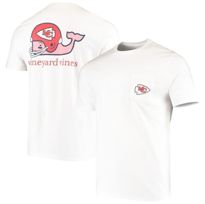 Vineyard Vines White Kansas City Chiefs Big & Tall Helmet T-shirt