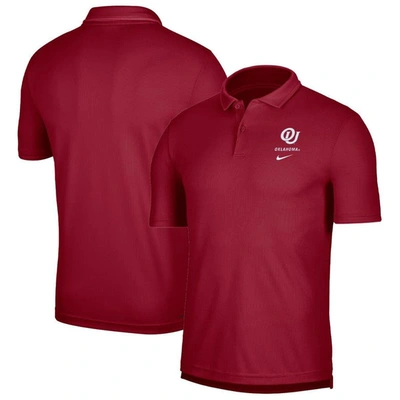 Nike Crimson Oklahoma Sooners Uv Performance Polo