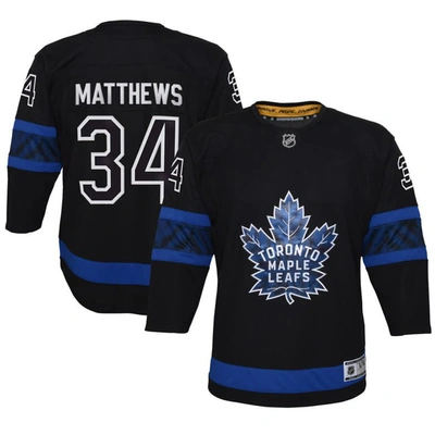 Outerstuff Kids' Youth Auston Matthews Black Toronto Maple Leafs Alternate Premier Player Jersey