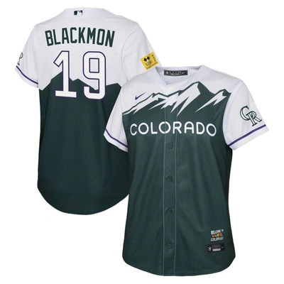 Nike Kids' Youth  Charlie Blackmon Green Colorado Rockies 2022 City Connect Replica Player Jersey