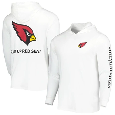 Vineyard Vines White Arizona Cardinals Local Long Sleeve Hoodie T-shirt