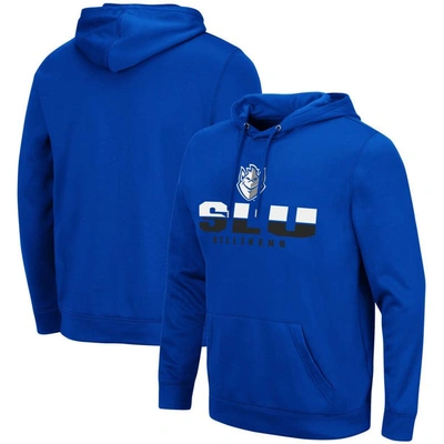 Colosseum Blue Saint Louis Billikens Lantern Pullover Hoodie