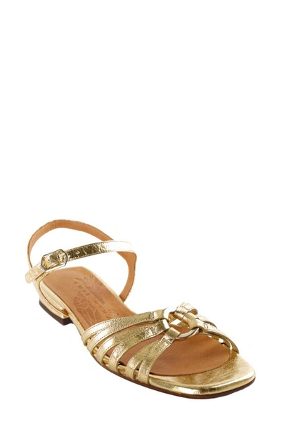Chie Mihara Strappy Sandal In Porche Gold