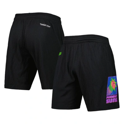 Mitchell & Ness Men's  Black Phoenix Suns Hardwood Classics Color Bomb Energy Shorts