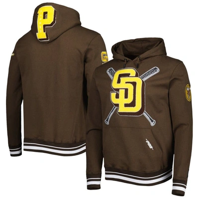 Pro Standard Brown San Diego Padres Mash Up Logo Pullover Hoodie