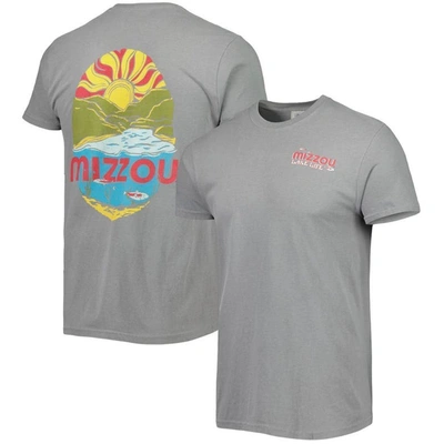 Image One Gray Missouri Tigers Lake Life Comfort Color T-shirt