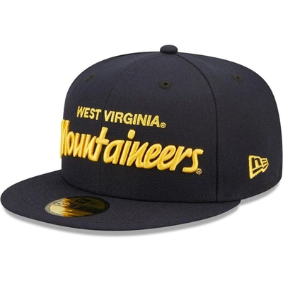 New Era Navy West Virginia Mountaineers Griswold 59fifty Fitted Hat